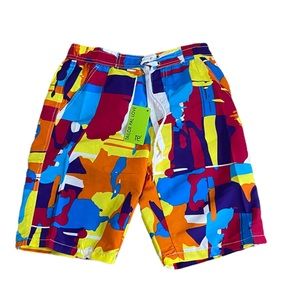 TAILOR PAL LOVE Multicolored Swim Trunks Boy XL NWT